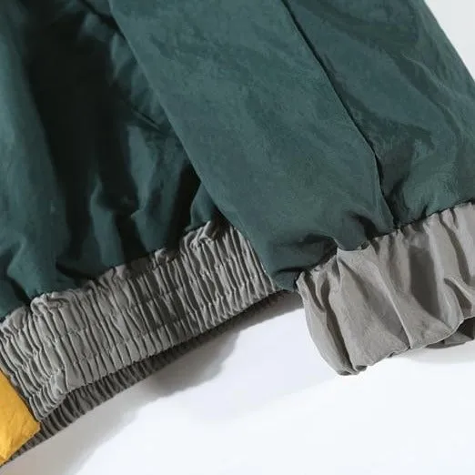 "VNTAG" Veste Coupe Vent Vintage Rétro Streetwear Vert - URB1™