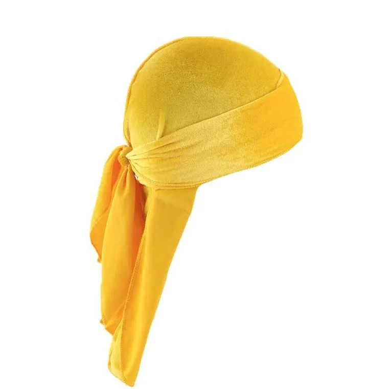"WAVES" DURAG BLEU EN VELOUR - URB1™