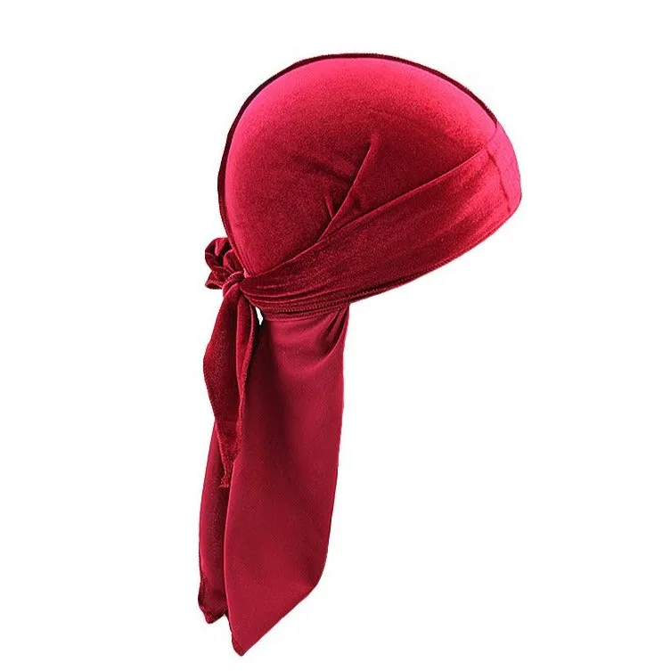 "WAVES" DURAG BLEU EN VELOUR - URB1™