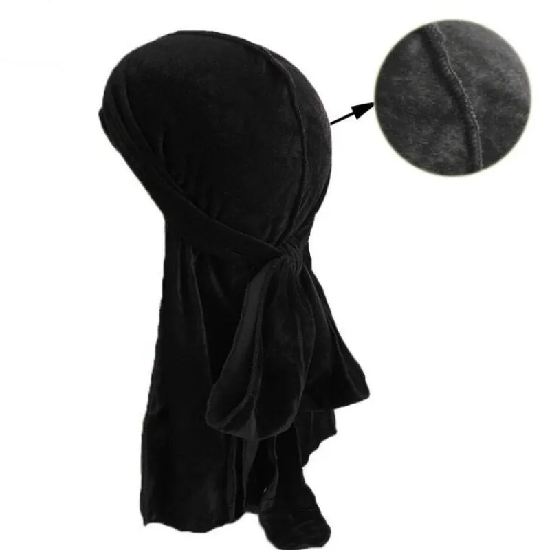 "WAVES" DURAG BLEU EN VELOUR - URB1™