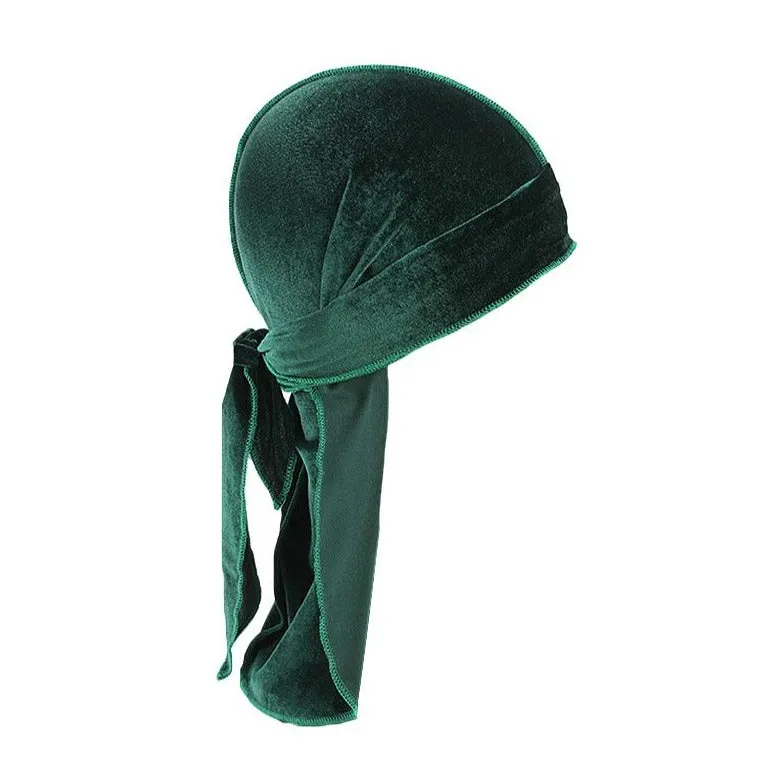 "WAVES" DURAG BLEU EN VELOUR - URB1™