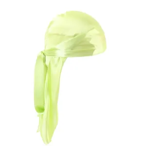 "WAVES" Durag Vert Fluo en Satin - URB1™
