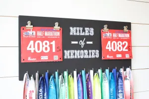 Race Bib and Medal Holder - Miles of Memories - Extra Large Size