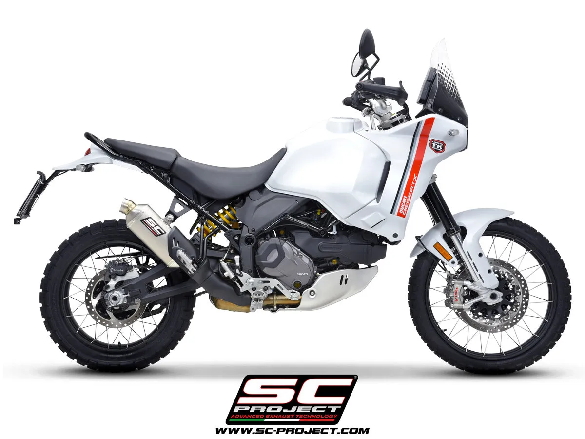 Rally Raid Exhaust by SC-Project for Ducati Desert X 2022 to 2023