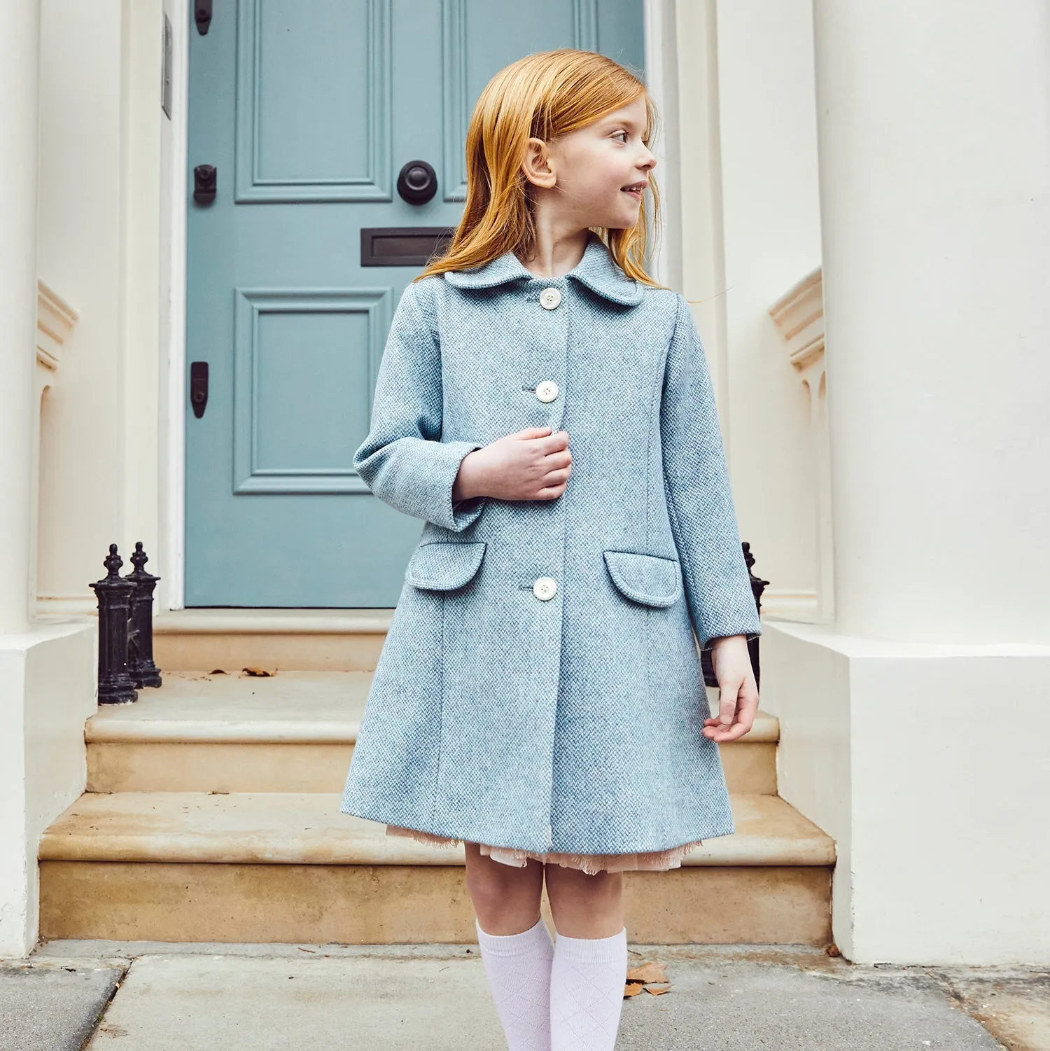 [RE:COAT] Chelsea Girls Coat - Belgravia Blue [4-5y, 6-7y]