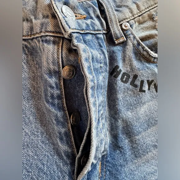 REVICE Super 80’s Hollywood icon jeans Size 25 decorated w/iconic H’wood details