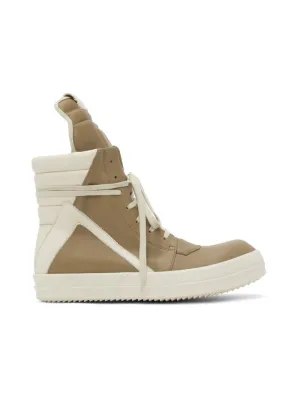 RICK OWENS Khaki Geobasket Sneakers
