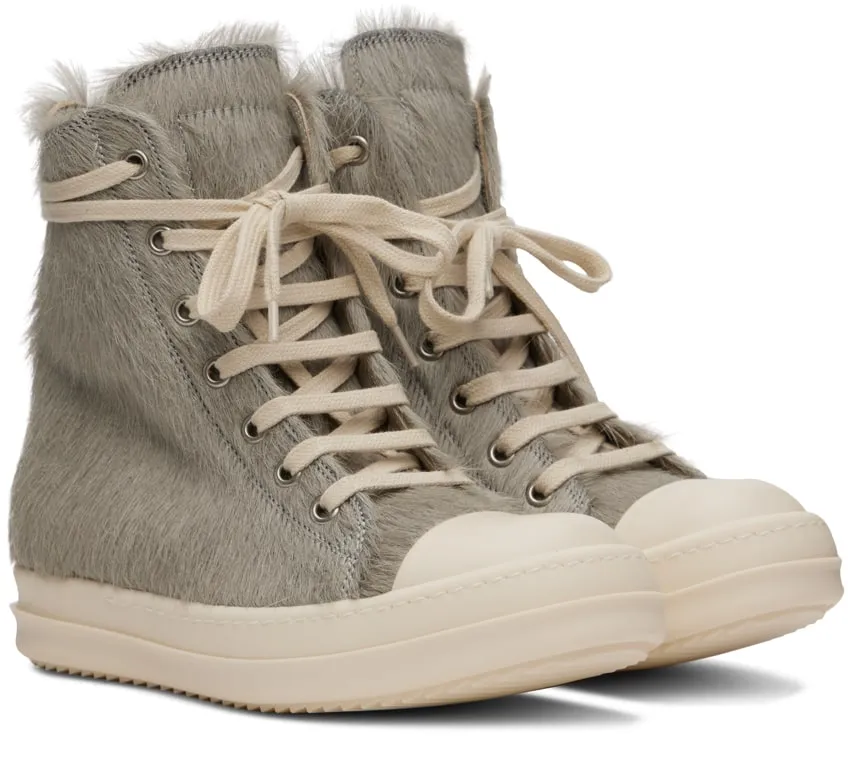 RICK OWENS Off-White Strobe Runway Sneakers