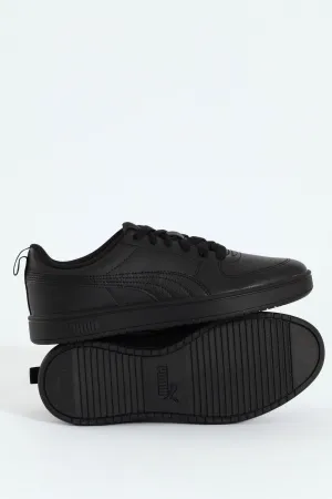 Rickie Basic Closed Toe Lace Up Sneaker - Black