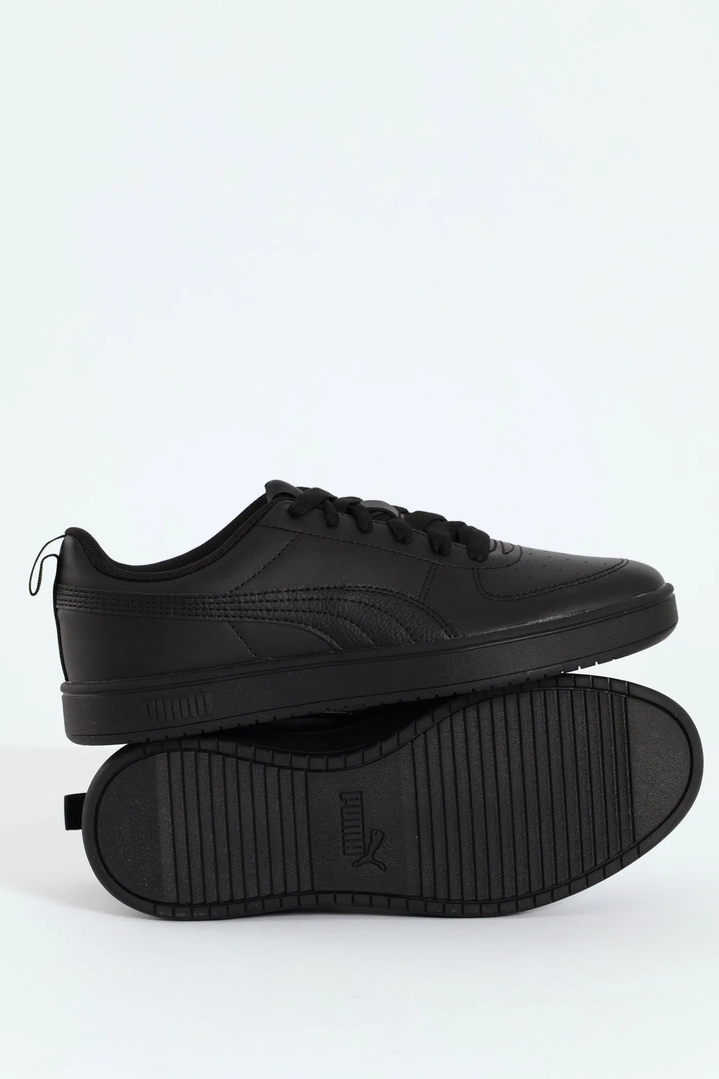 Rickie Basic Closed Toe Lace Up Sneaker - Black
