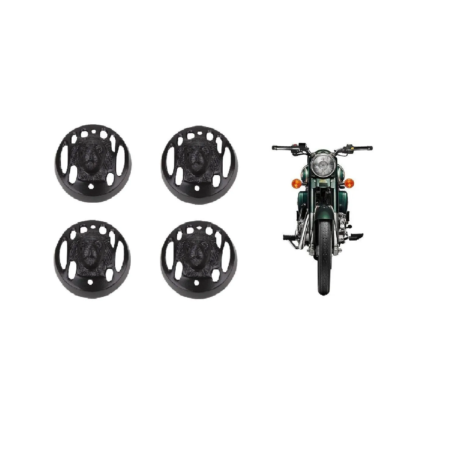 R.J.VON Grill Indicator Tiger face (Pack of 4 Pcs)