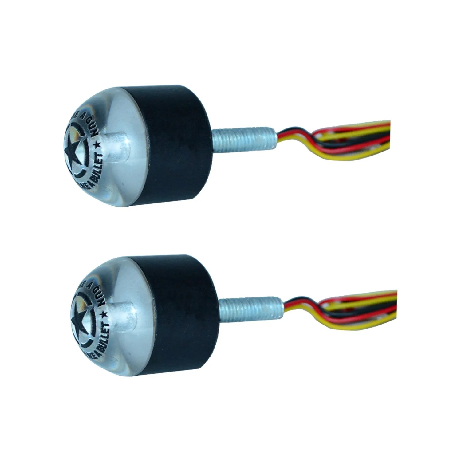 R.J.VON Handle Bar End LED Indicator (Set of 2, White)