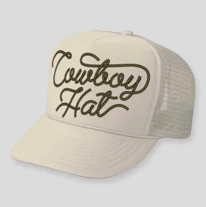 Rope Script Trucker Hat Cap