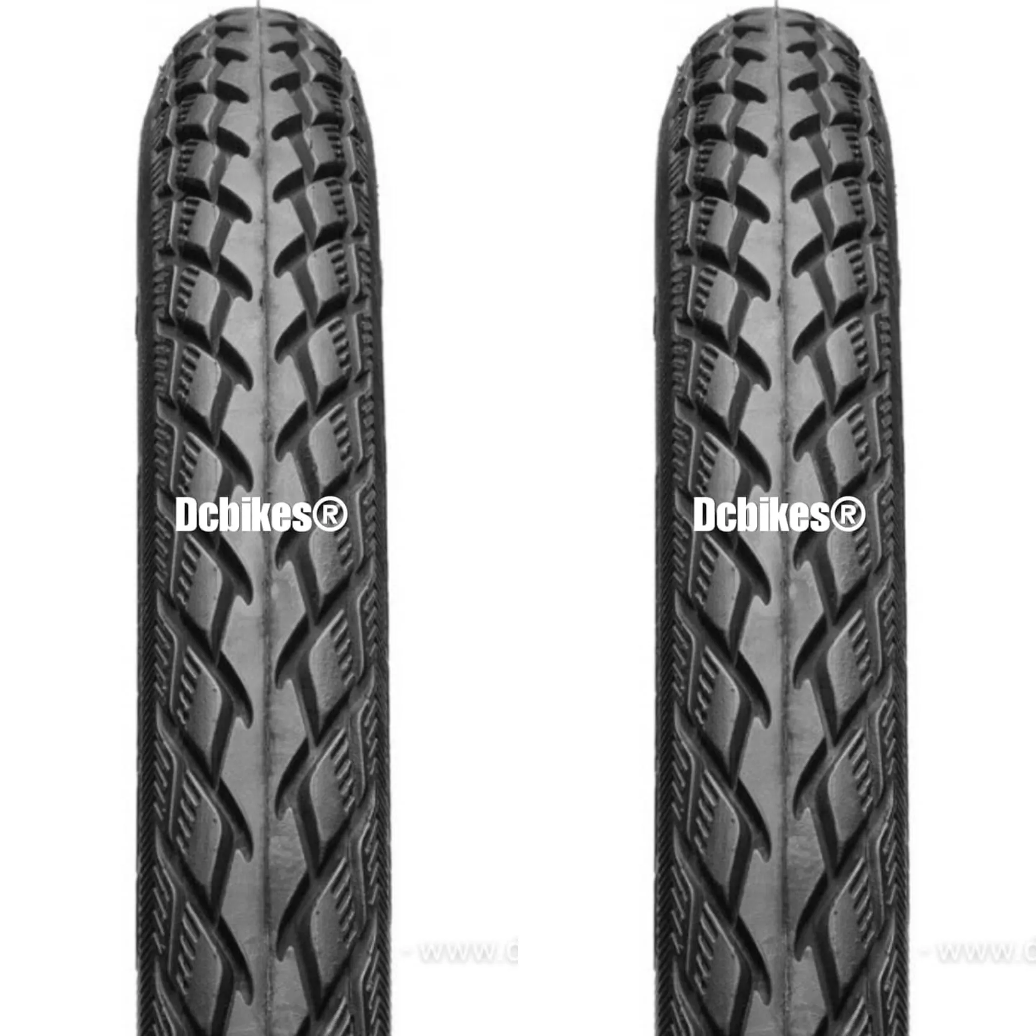Schwalbe 24 | 26 X 1.75 Marathon Green Guard Twinskin Wired Hybrid Touring Tyres Etrto: 47-559/47-507 (2 Tires)
