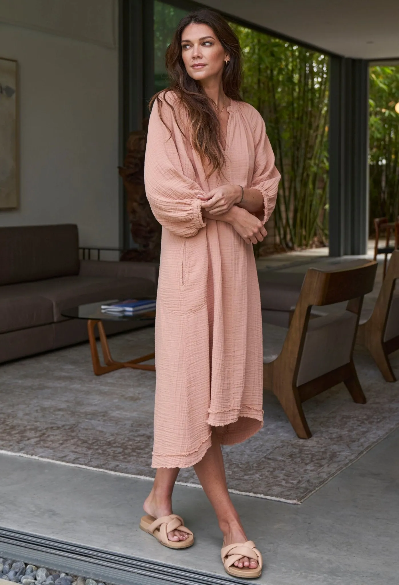 Sedona Gauze Dress with Pockets