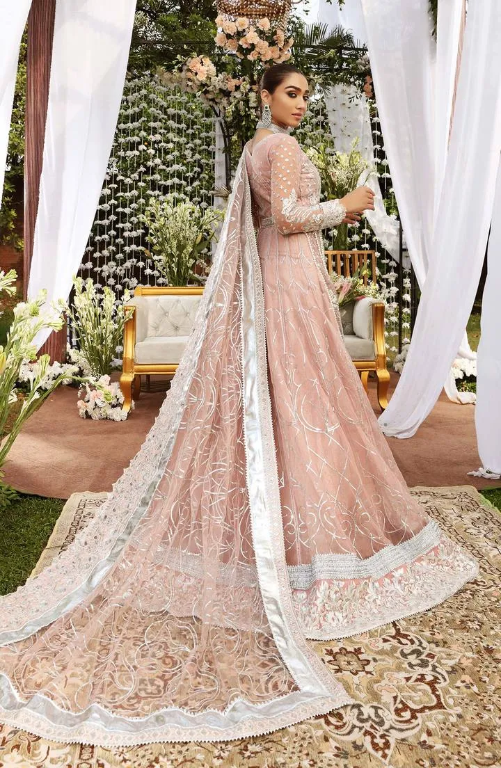 SFM0011 FLUORESCENT | Shamrock Premium Resplendent Luxury Wedding Collection 2021 | Unstitched Embroidered Organza Suits