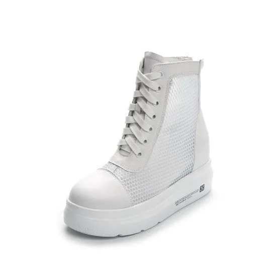 Small Feet Thicksole Lace Mesh Shoes DS218