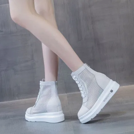 Small Feet Thicksole Lace Mesh Shoes DS218