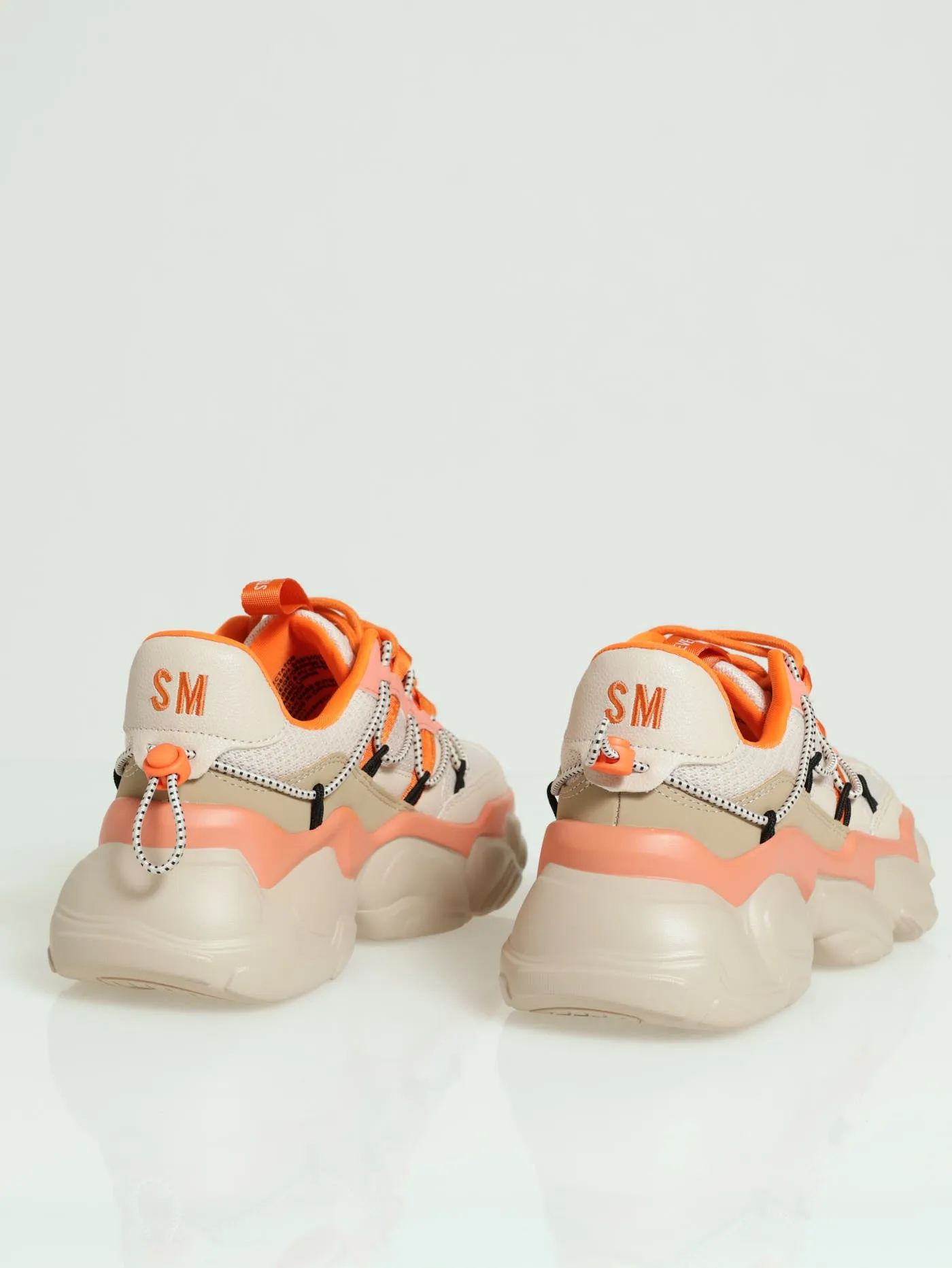 Spectator Chunky Lace Up Sneaker - Beige