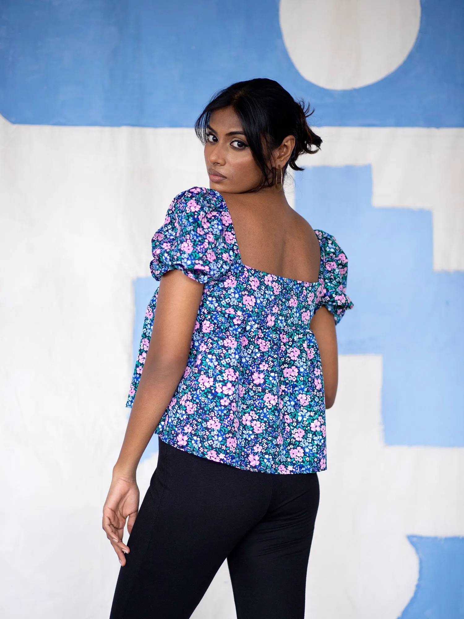 Square Neck Loose Fit Top