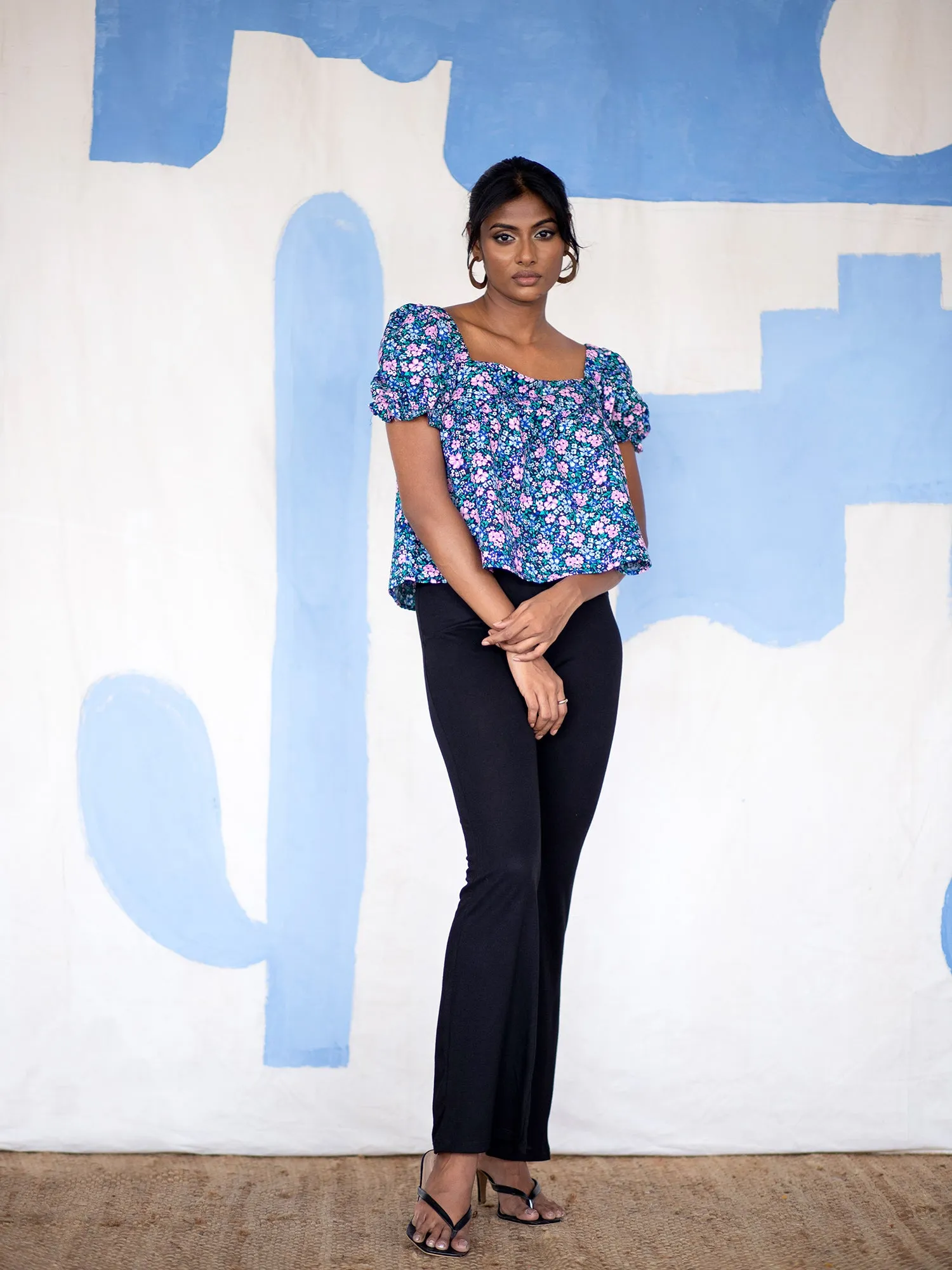 Square Neck Loose Fit Top
