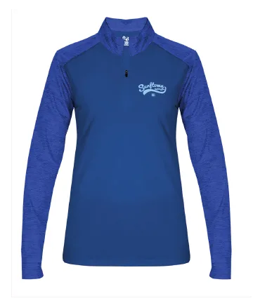 Surftown Women's Quarter Zip in Royal