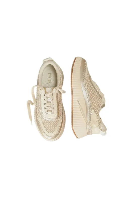 The Journey Gold Sneaker