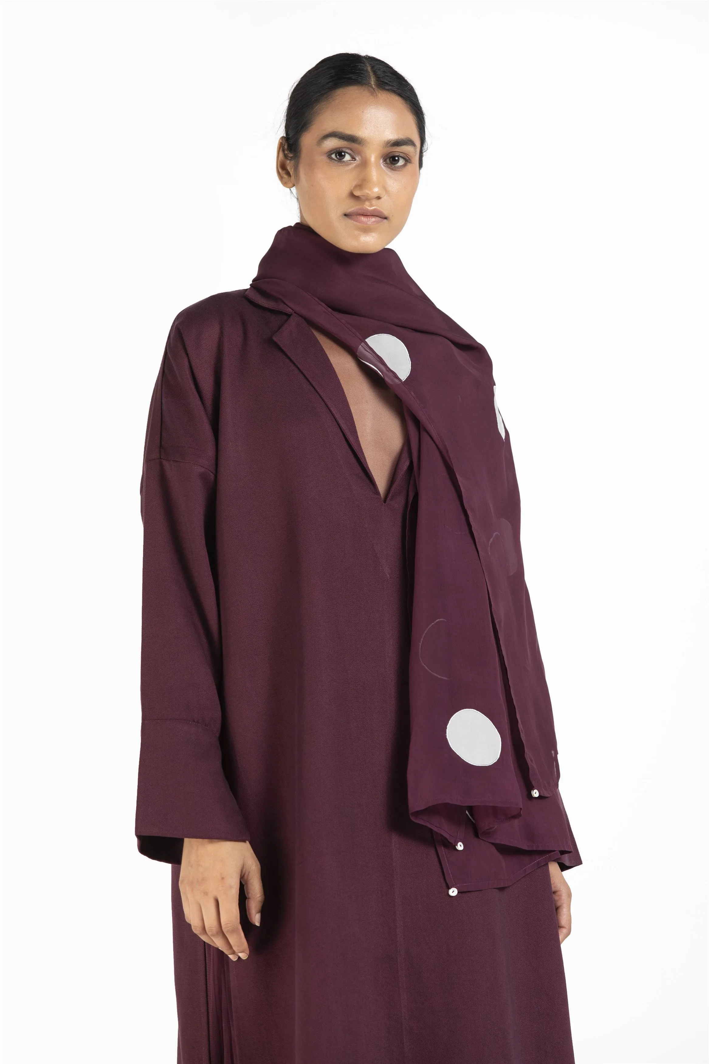 THREE   -   V-Neck Tunic Co Ord (Set Of 3)