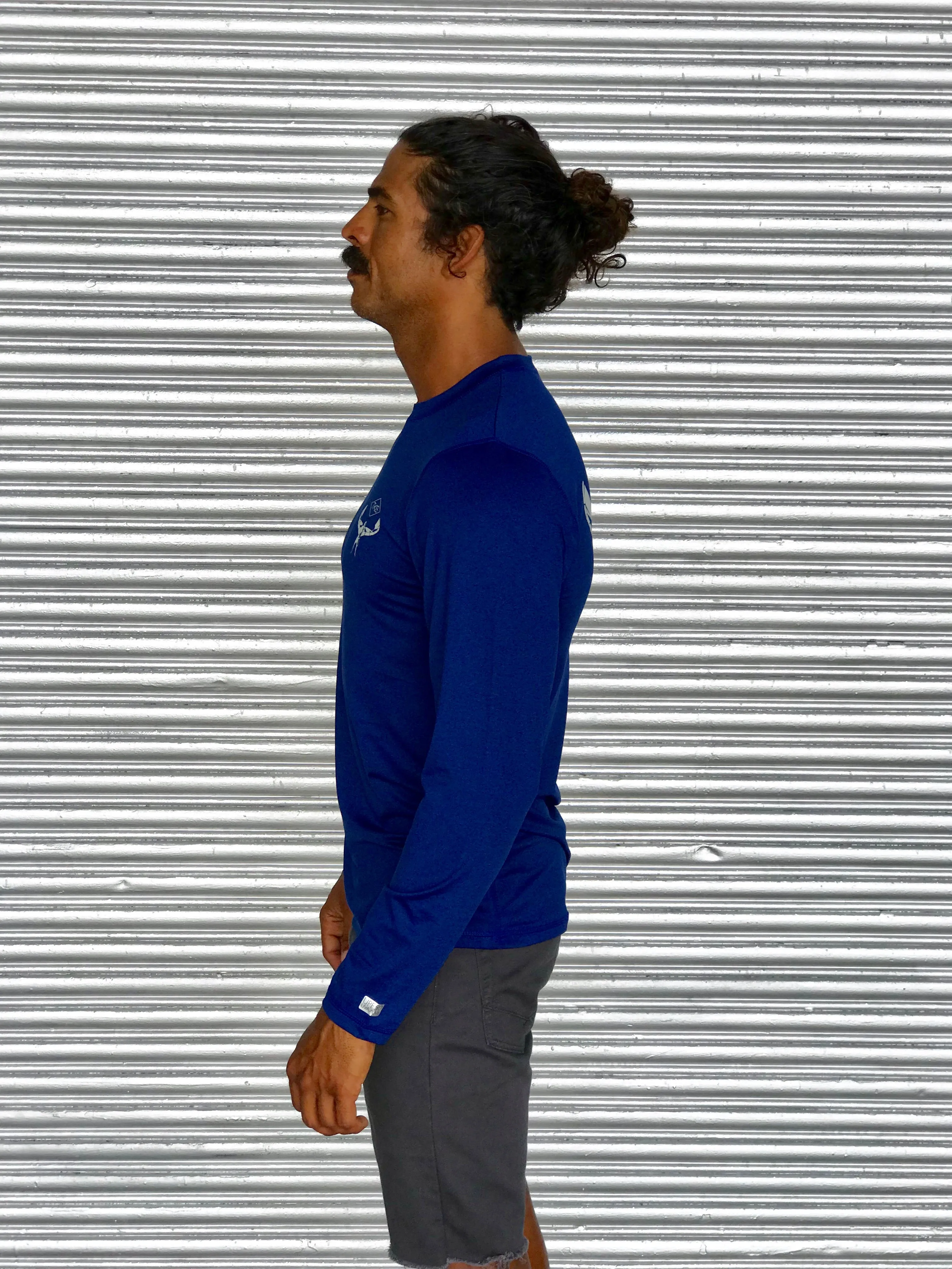 TKS Antix Sunshirt - Heather Blue LS