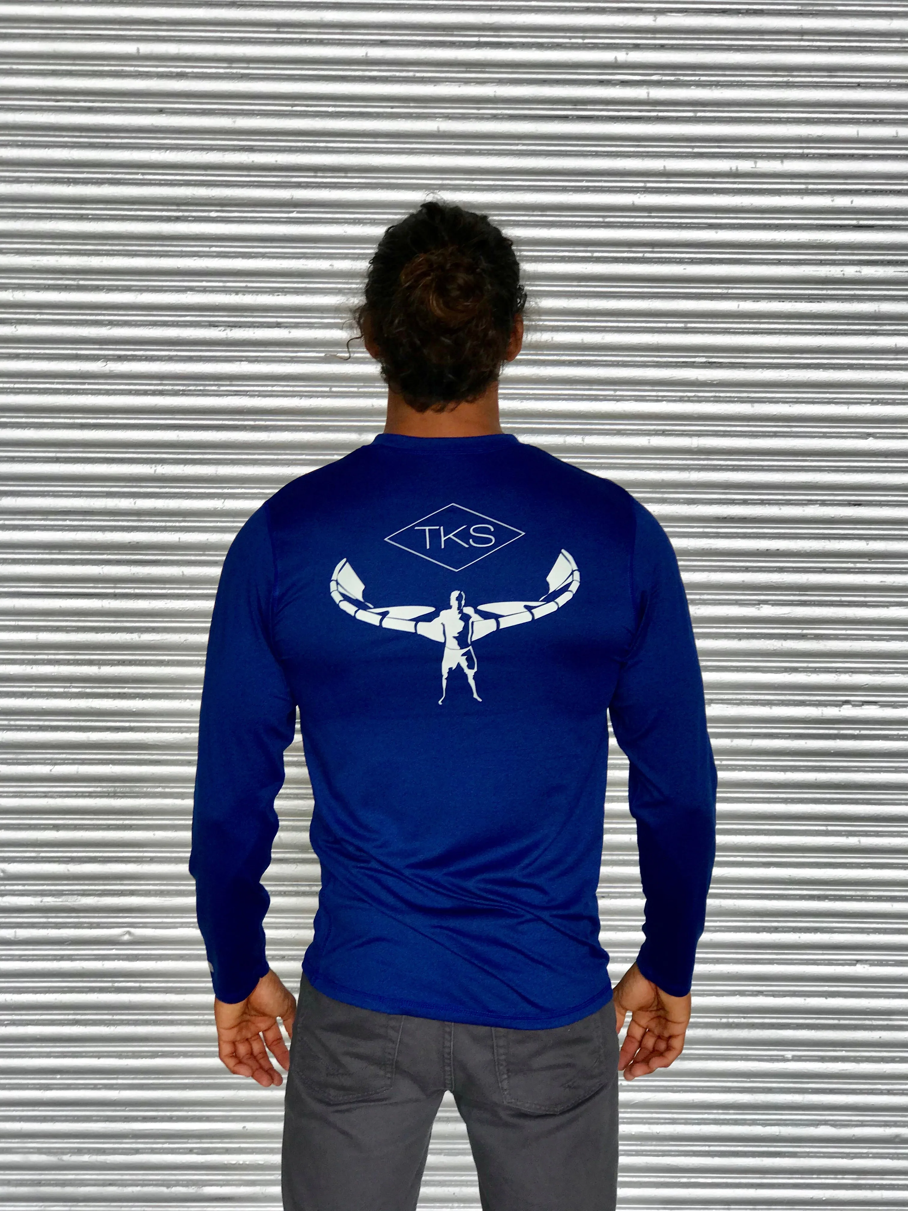 TKS Antix Sunshirt - Heather Blue LS