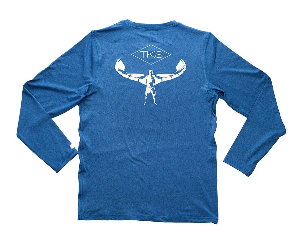TKS Antix Sunshirt - Heather Blue LS