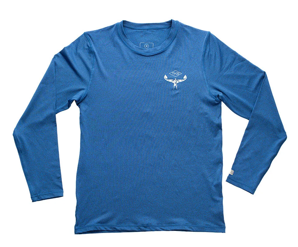 TKS Antix Sunshirt - Heather Blue LS