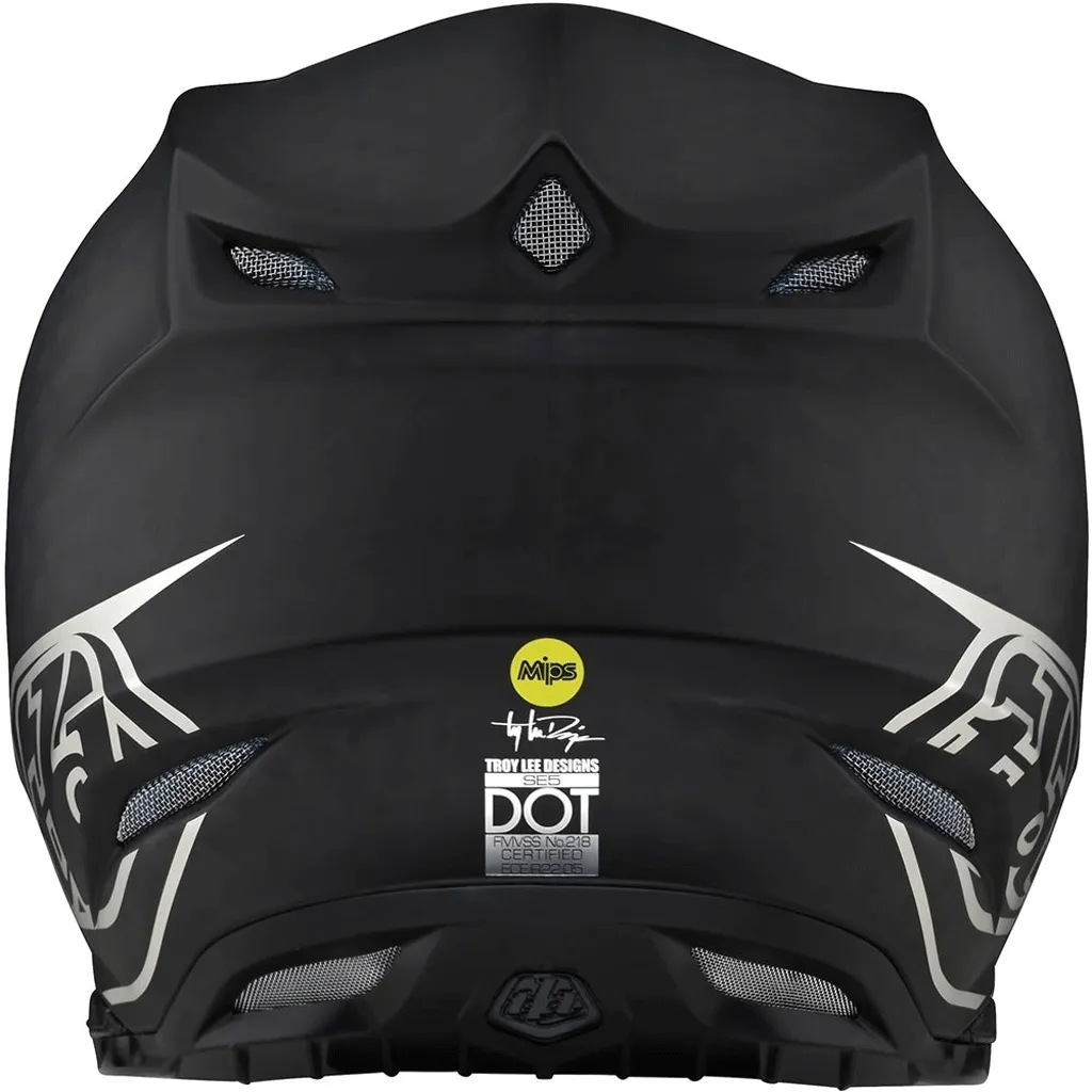 TLD - SE5 Carbon Stealth Black/Chrome Helmet