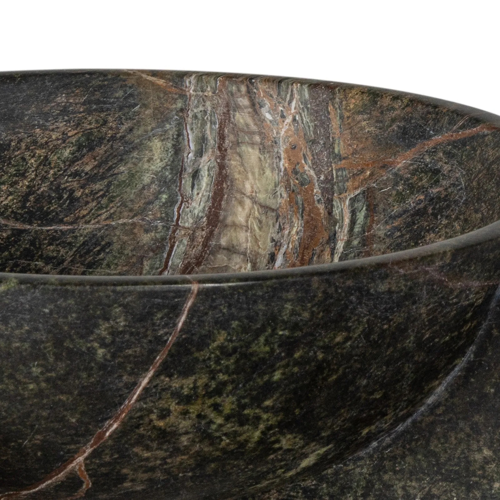 Tribune Marble Bowl - Small or Large (Green)