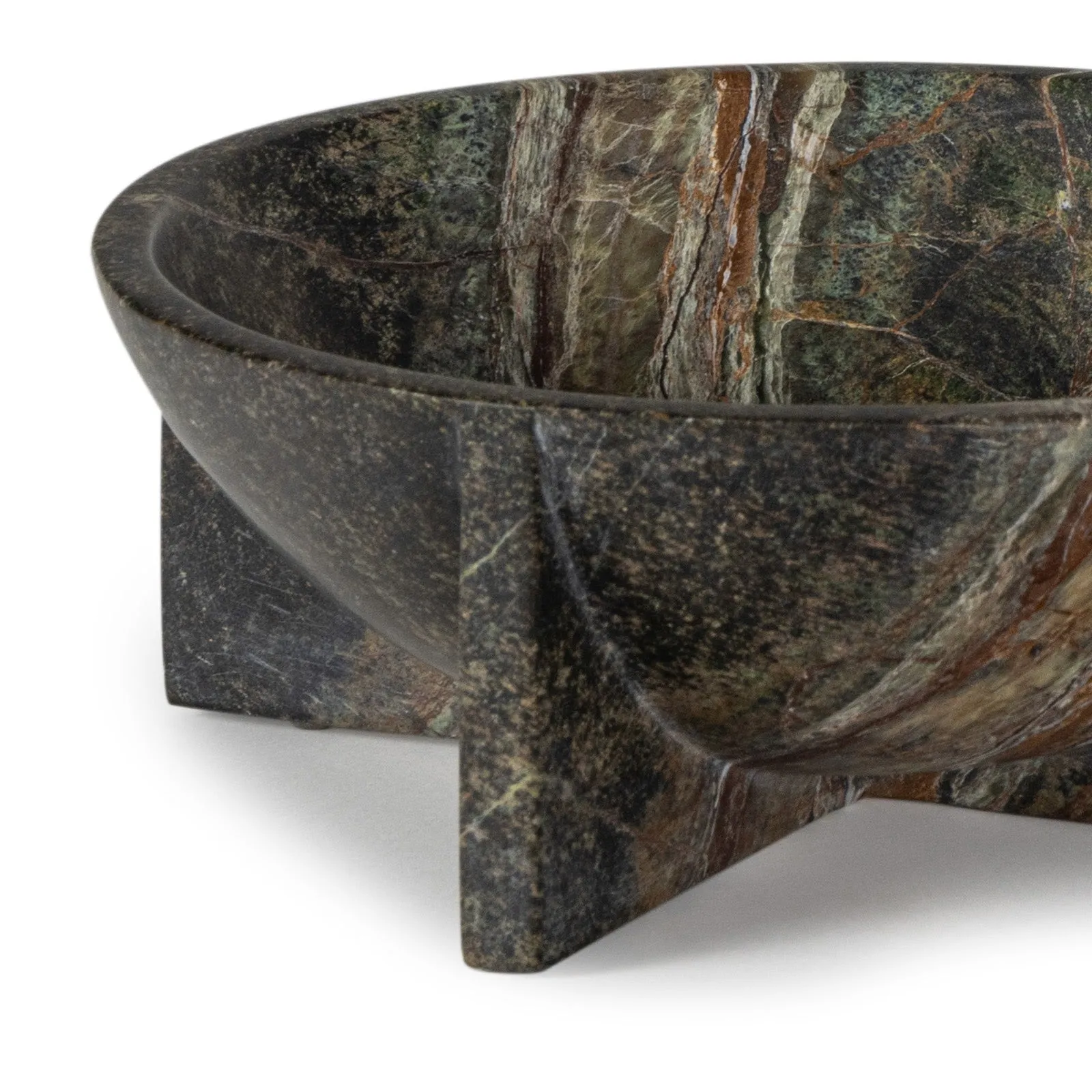 Tribune Marble Bowl - Small or Large (Green)