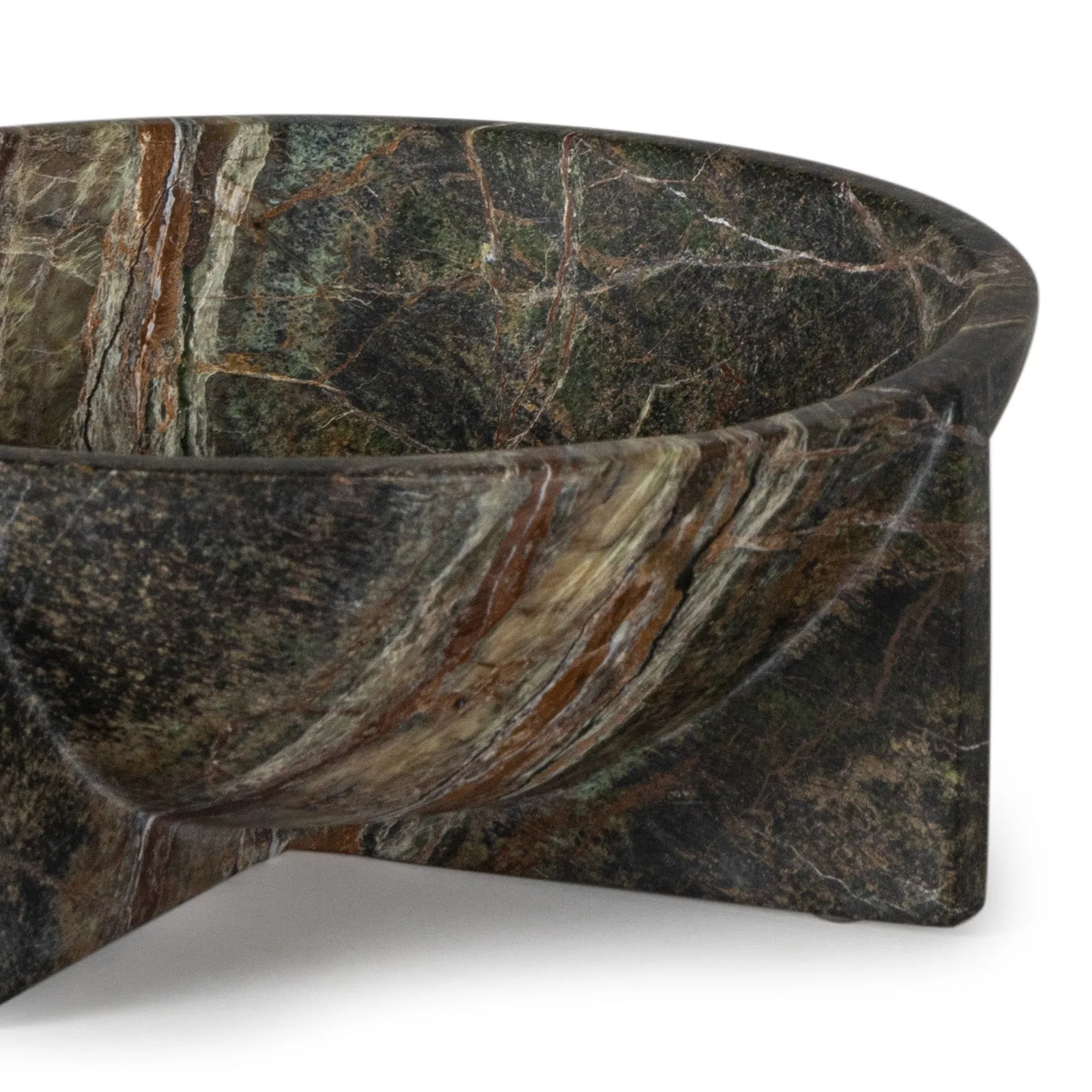 Tribune Marble Bowl - Small or Large (Green)