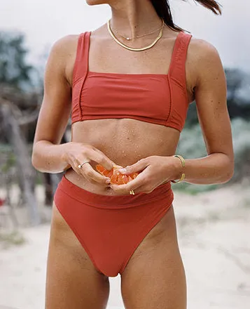 Two Piece Bottom in Burnt Orange
