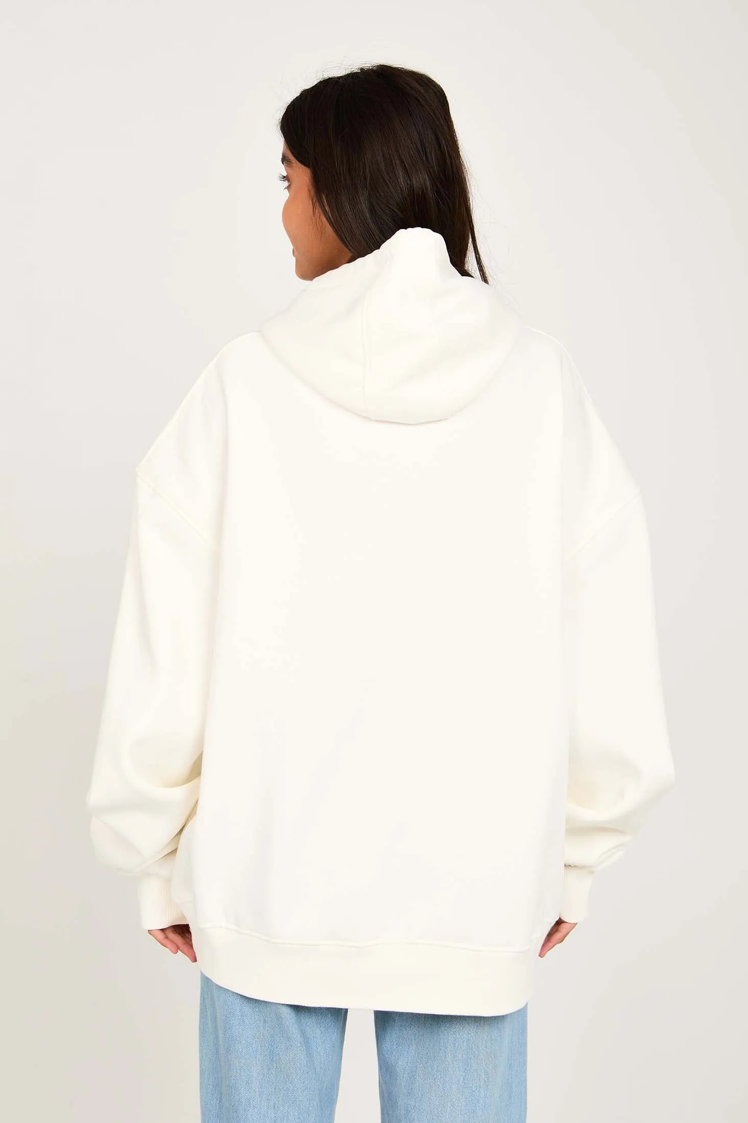 Unisex Sweat Shirt  Loose Fit White