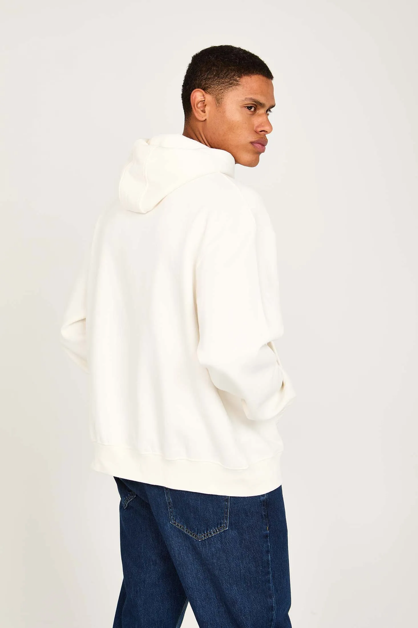 Unisex Sweat Shirt  Loose Fit White