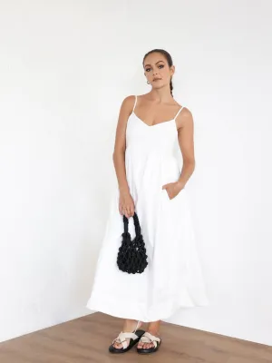 V Neck Loose Fit Maxi Dress