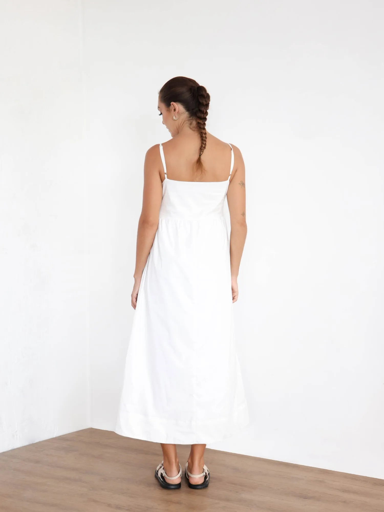 V Neck Loose Fit Maxi Dress