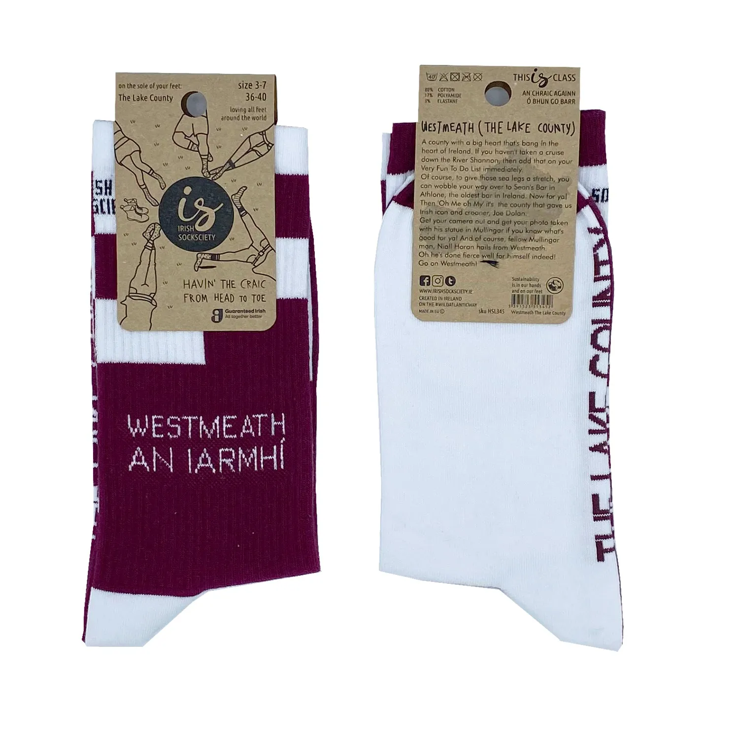 Westmeath Socks - The Lake County
