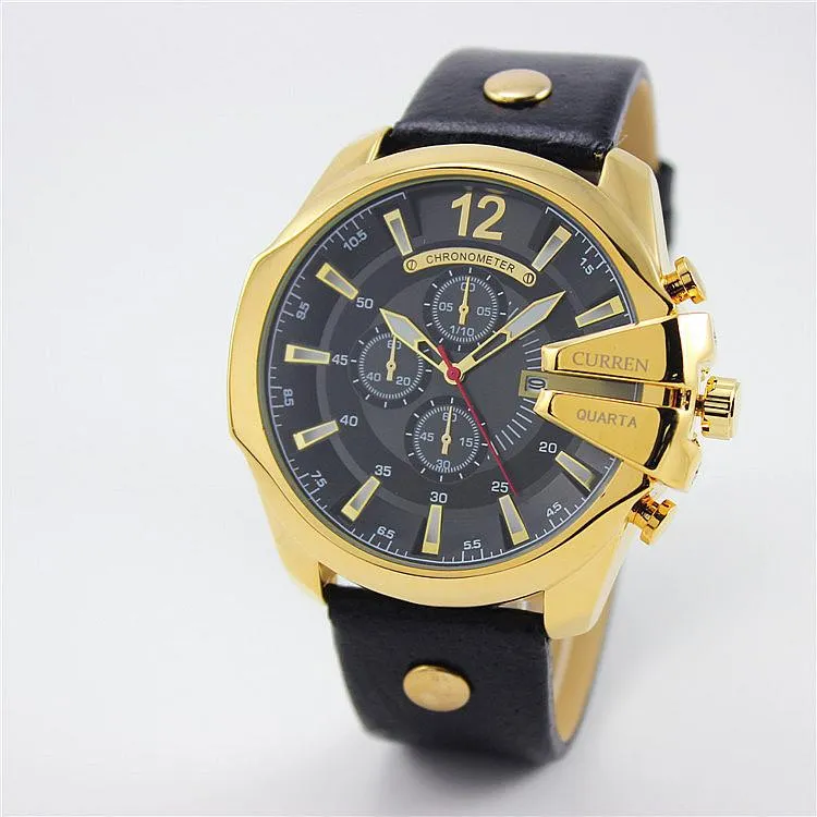 Wide Dial Fashion Watch