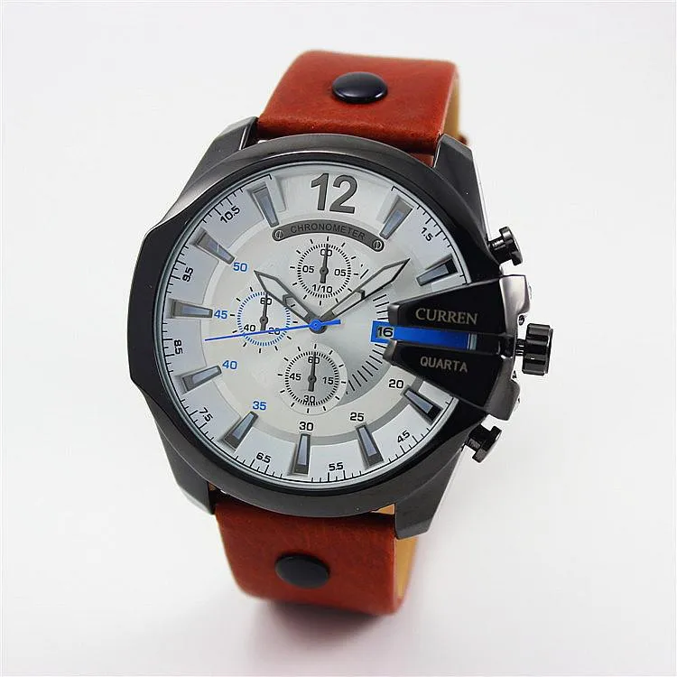 Wide Dial Fashion Watch