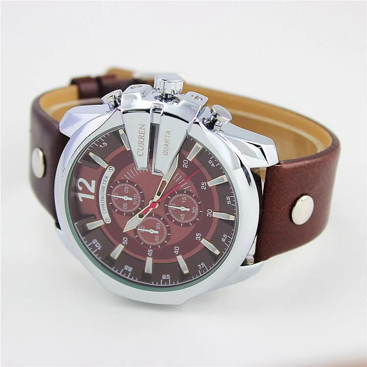 Wide Dial Fashion Watch