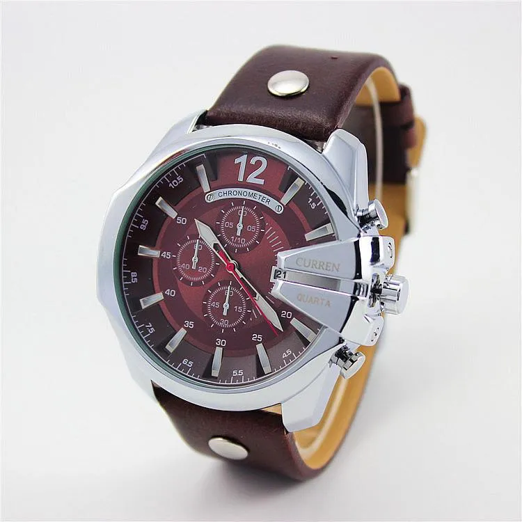 Wide Dial Fashion Watch