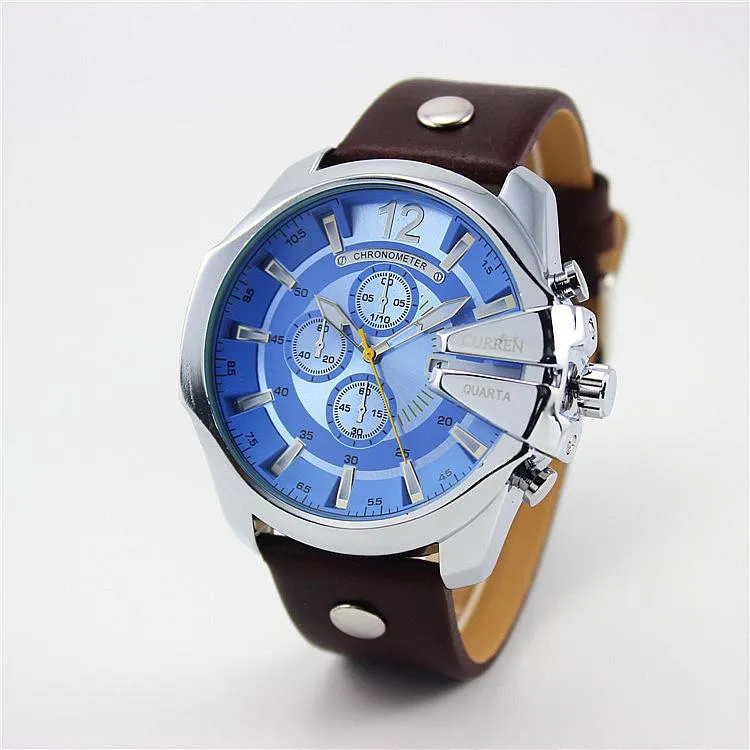 Wide Dial Fashion Watch
