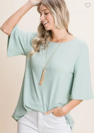 Wide Sleeve Loose Fit Tee