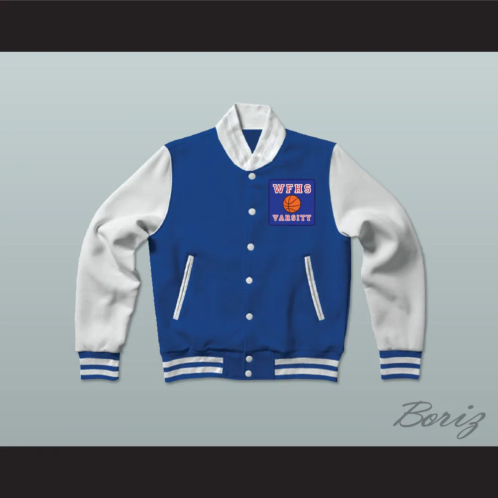 Will Foster High School Patriots Blue Varsity Letterman Jacket-Style Sweatshirt The Red Sneakers