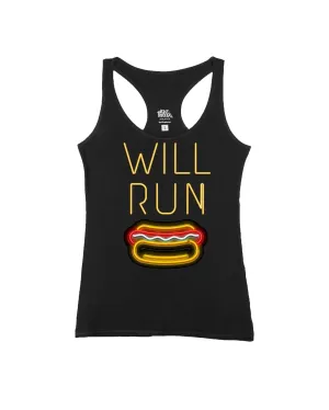 Will Run for HOT DOGS Neon